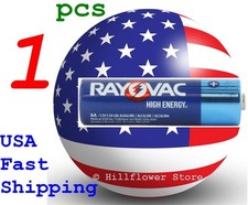 1 piece LR6 E91 AM3 Rayovac AA 1.5V Alkaline Batteries 10 year shelf time