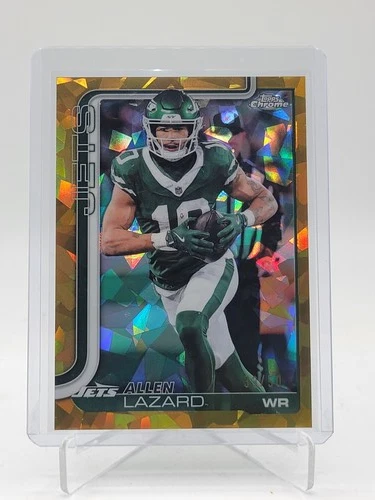 ALLEN LAZARD 2025 TOPPS CHROME SAPPHIRE GOLD REFRACTOR /50 #236 JETS Q6633