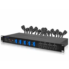 Power Strip Surge Protector, 19-Inch Rack Mount, 20 Outlets – 16 Rear 120V 3-...