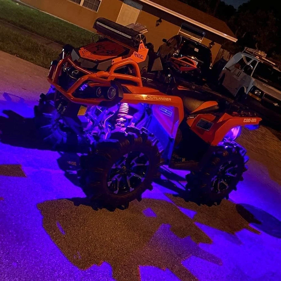 SUNPIE 8 cápsulas RGBW luces de roca aluminio metal aplicación RF modo de voz 8 cápsulas, RGB Foto 4 de 4