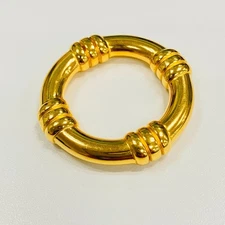 Hermes Bouet Scarf Ring Silver Used Accessories Jewelry