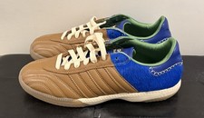 Wales Bonner x adidas Samba Millennium Nappa Pack - Brown Royal Blue - Size 9
