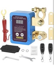 250A 12V Remote Battery Disconnect Switch, Upgrade Smart Voltage Kill Switch ...