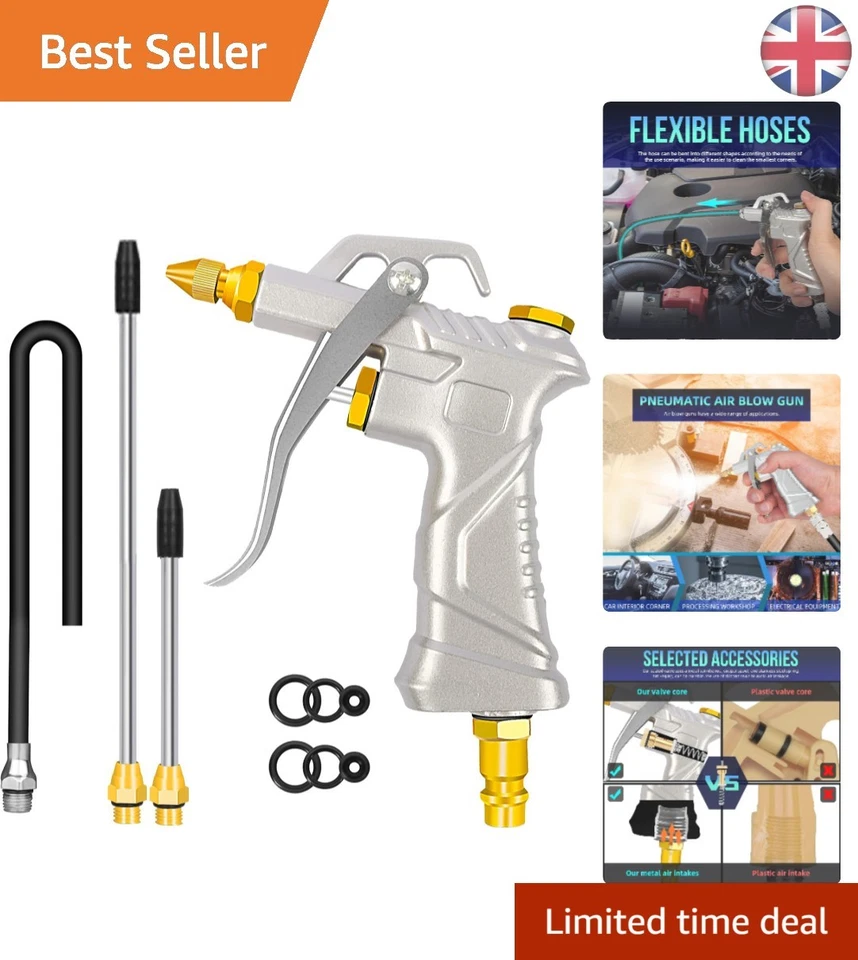 High-Performance Air Blow Gun Set: Nozzle & Extensions for Efficient Cleaning - Image 1 of 4