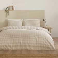 Image of Catherine Lansfield Bamford Gingham Check Single Double S/King Duvet Cover Set