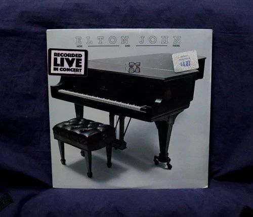 ELTON JOHN~VERY RARE SEALED LP~HERE & THERE~1976 USA 1stPRESS~W/HYPE STICKER