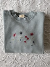 Felpa bambina Petit Patapon European Boutique taglia 12 - azzurro con fiori