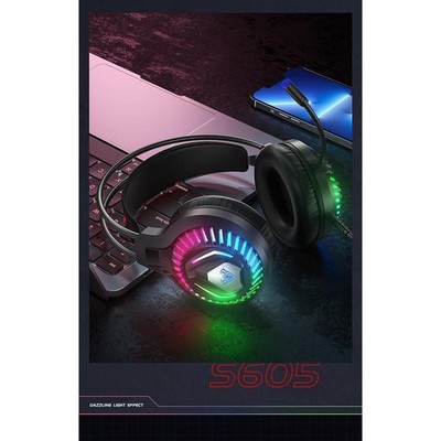 AULA S605 WIRED GAMING HEADSET   7.1 CHANNEL   RGB   NOISE CANCELING