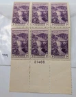 ✨VINTAGE✨ US Stamp Scott SC. #774 Hoover Dam MNH Plate Block of 6 Issued In 1936
