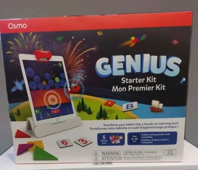 Osmo Genius Starter Kit für iPad (5 Lernspiele für Kinder von 6 bis 10 Jahren)