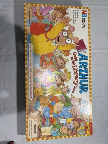 VINTAGE 1996 Milton Bradley Arthur Goes to the Library Board Game  Complete