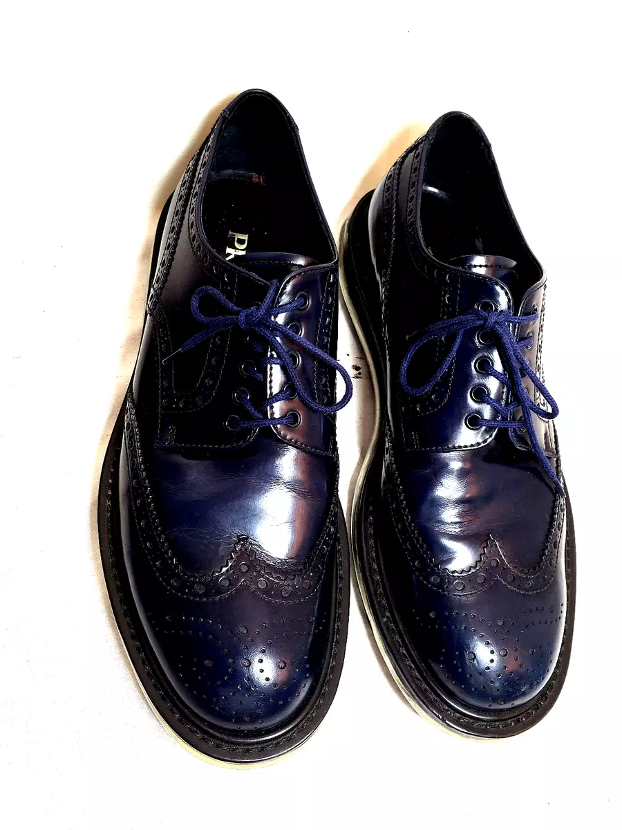 Prada Mens Shoes Levitate, US 8/UK 7 Dark Blue leather, solid brogue Air Sole, | eBay Prada Mens Shoes Levitate, US 8/UK 7 Dark Blue leather, solid brogue Air Sole, | eBay