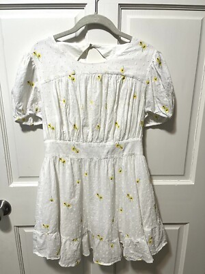 revolve clothing white dress House of Harlow 1960 x Front Slit Puffed Sleeve Size Small MTD768 R25. x REVOLVE India Midi Dress