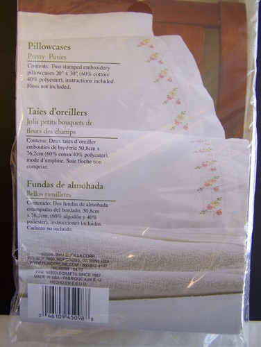 Gestempelt Stickerei Kissenbezug Paar 20"X30" Auswahl/Design - Bild 5 von 6