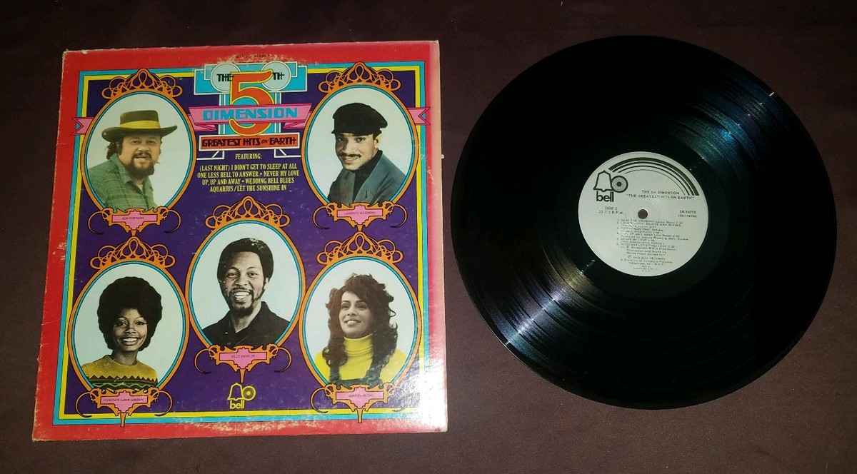 The 5th Dimension LP Greatest Hits on Earth 1972 Bell SW-94798 exc