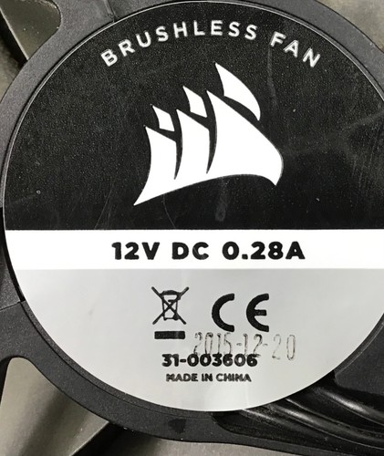 Corsair Case Fan Grey 2300RPM 4PIN PWM 120mm (31-003606) 120mm - Afbeelding 2 van 2