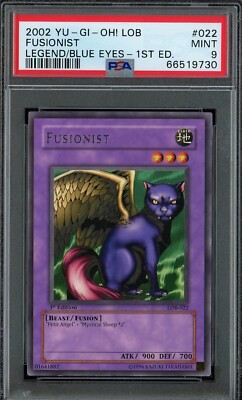 遊戯王OCG Fusionist 1st Edition LOB-022 Yugioh Fusionist 1st Edition LOB-022 PSA 9 MINT Blue Eyes White