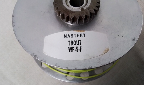 Vintage Hardy Bros Spool For Fly Fishing With Mastery Trout WF-5-F Line - Picture 3 of 6