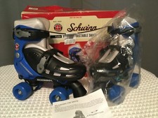 Schwinn Unisex Youth Adjustable Roller Skates with Sports Wheels Blue-Sizes 1-4