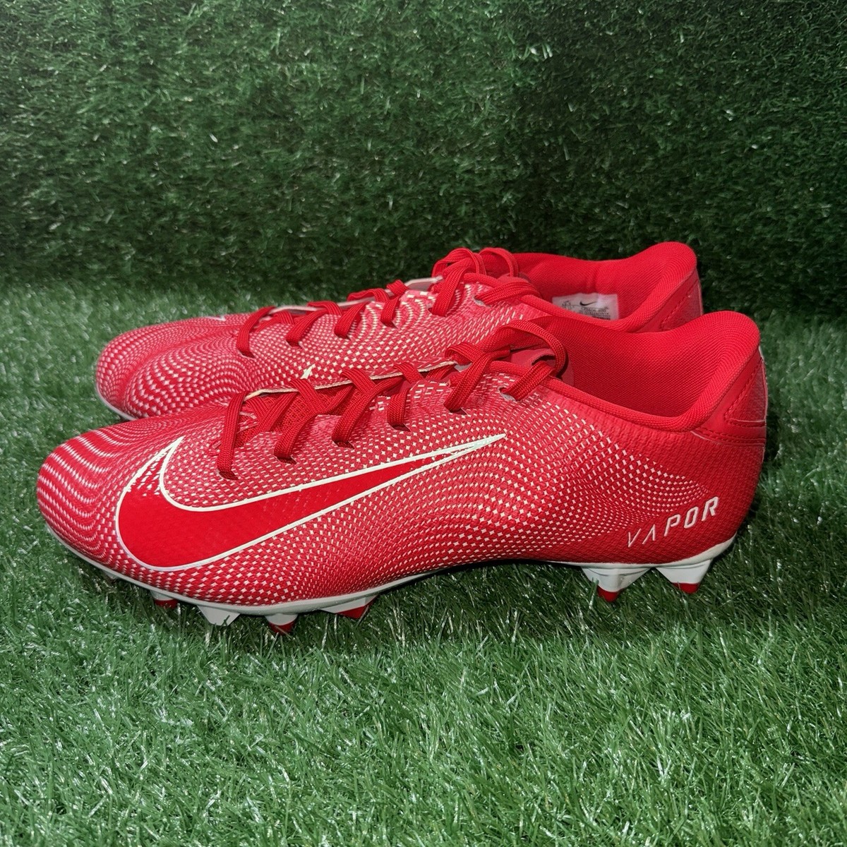 Nike Vapor Edge Team Football Cleats University Red CZ2606-600 Men’s Size 12 Nike Vapor Edge Team Football Cleats Red CZ2606-600 Mens  main image 2