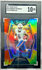 Marquez Stevenson Tie Dye Rookie /25 2021 Panini Select Football #196 SGC 10 GEM