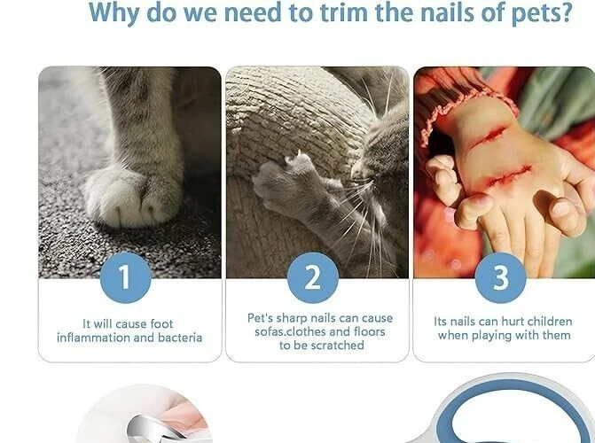 Pet Nail Scissors Trimmer Cats Small Pets Rabbit Dog  Bird Parrot  Nail Clipper - Image 4 of 4