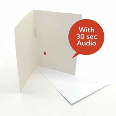 Beschreibbare Audio-Leerkarten - Zum Selbermachen, einzigartig, 30 Sekunden Audio - KOSTENLOSER Versand