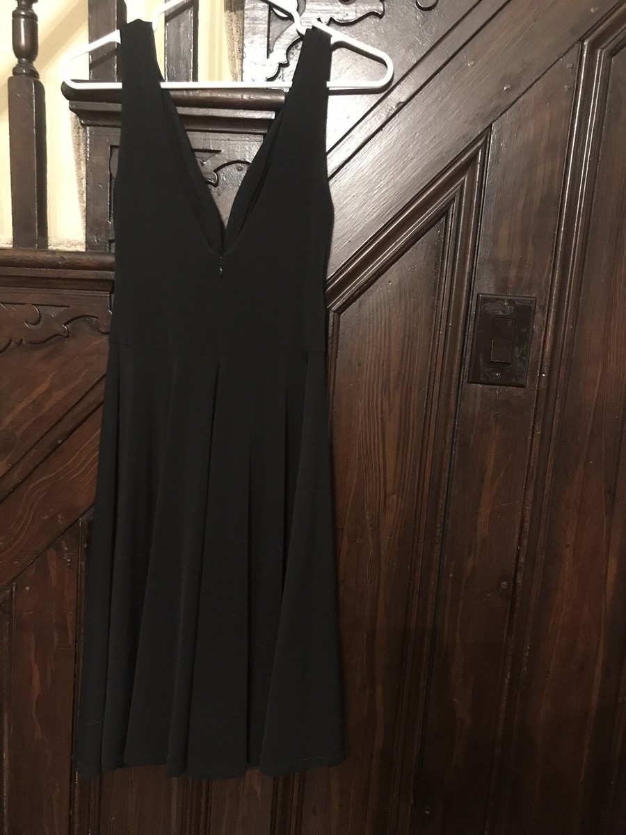 little black dress ebay Vtg Little Black Dress Rhinestone Neck Open Back Cocktail Sleeveless Sheath