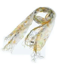 MICHEL KLEIN Scarves YellowxWhitexGreenetc.(Patterned) 2200562049044