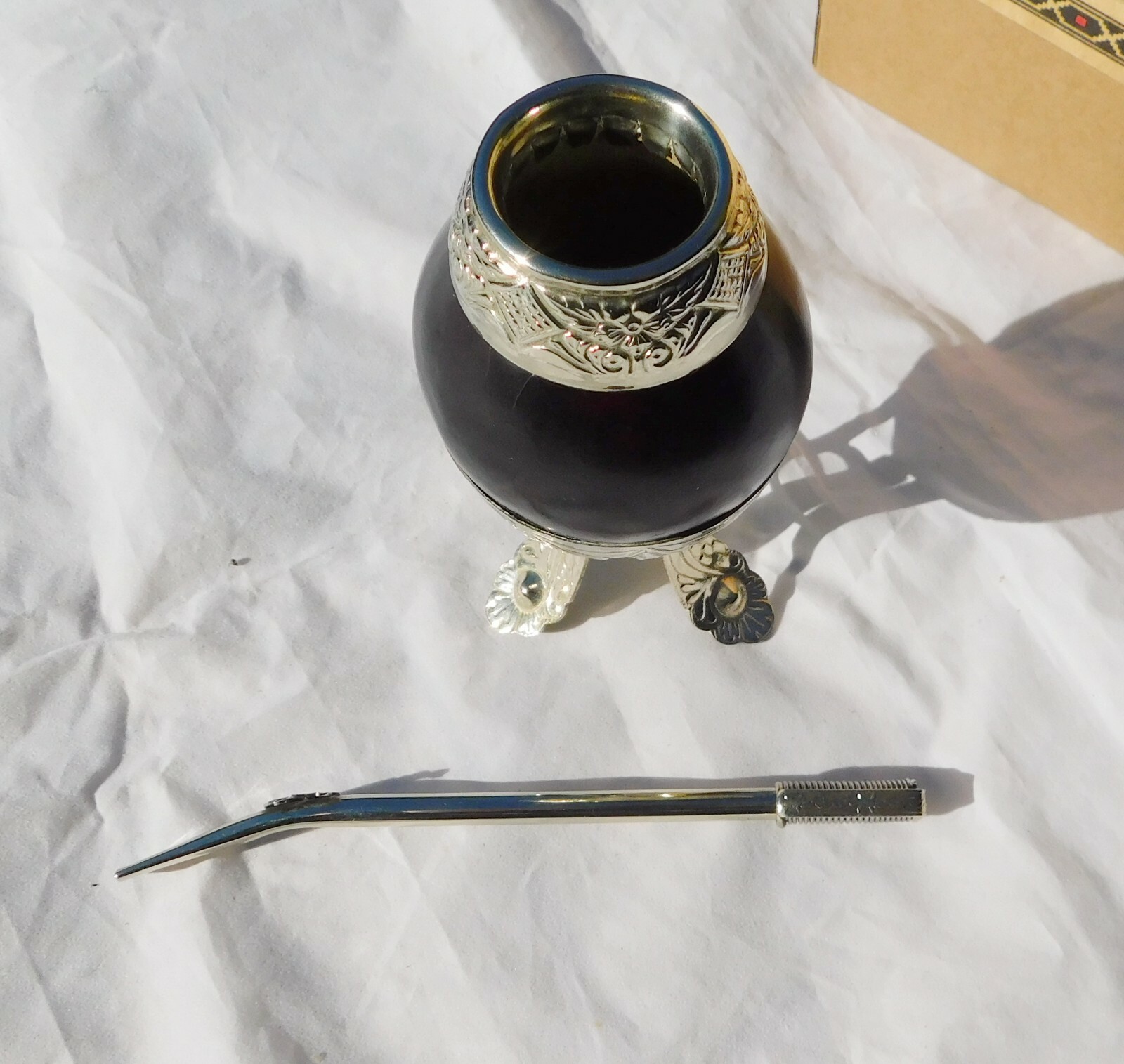 ARGENTINE GAUCHO MATE AND BOMBILLA DRINKING STRAW eBay