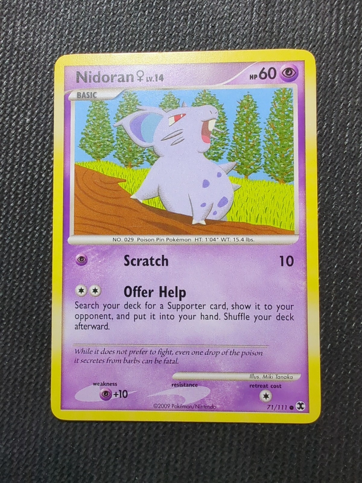Pokémon TCG Nidoran Rising Rivals 71/111 Regular Common