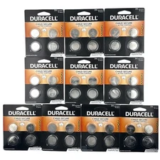 Lot Of 10 Packs (40 Batteries) Duracell CR2032 DL2032 3V Lithium Coin Batteries