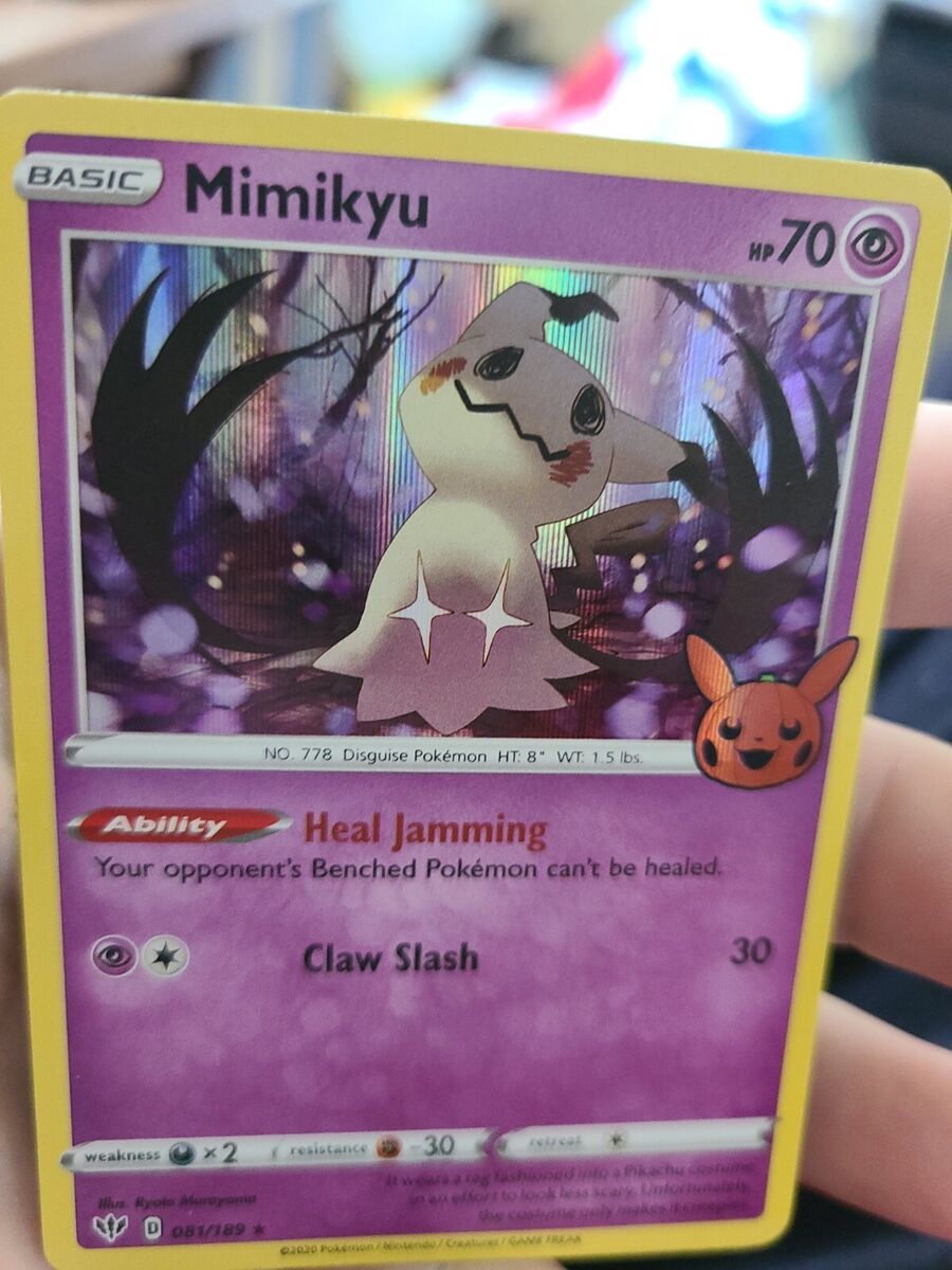 Mimikyu Pokemon Card Holo 2020 Trick Or Trade Halloween Special