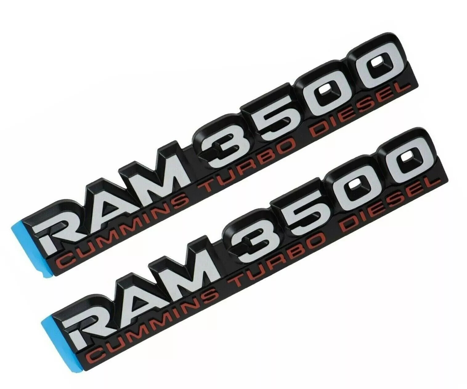 94-02 Dodge Ram 3500 Cummins Turbo Diesel Mopar Nameplate Fender 55295314A Set