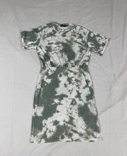 Pretty Little Thing Women Green Washed Dress Size 6