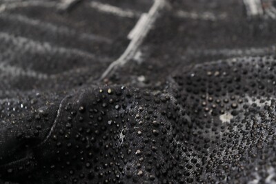 DSQUARED2 Jeans Black Crystal Embellished Tattered Denim DSQUARED2 Jeans Black Crystal Embellished Tattered Denim