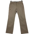 Orvis Pants Men's 32" x 30" Measures 34" Waist Water Repellant Tan Khaki Stretch