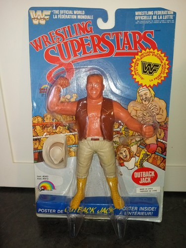 MOC 1987 WWF LJN Outback Jack Wrestling Superstars...