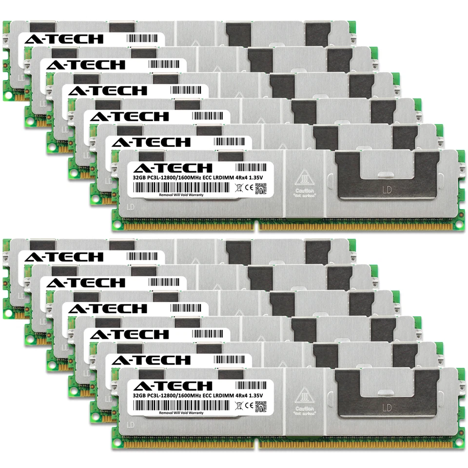 384GB 12x 32GB PC3L-12800L LRDIMM ASUS Z9NH-D12/10G Memory RAM - Image 2 of 4