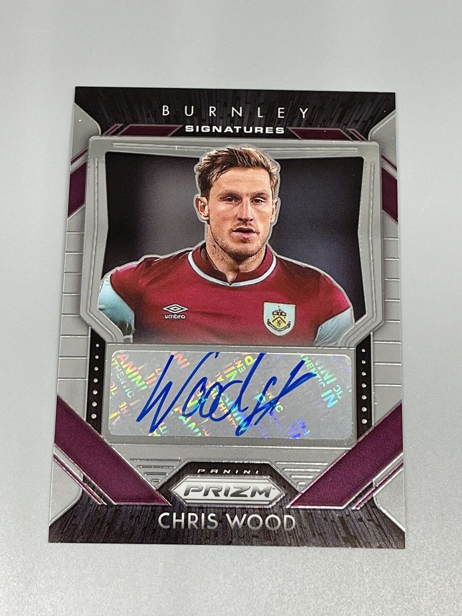 Burnley バーンリークリスウッド　直筆サイン入り 11 Chris Wood 2020-21 Panini Prizm ⚽️ EPL Signatures Auto S-CW