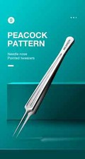 MR.GREEN Ingrown Hair Tweezers Needle Nose Pointed Tips Eyebrows Tweezers For Sp