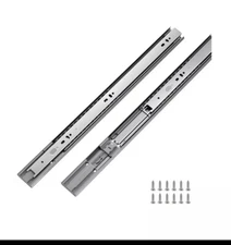 LONTAN Soft Close Drawer Slides 22 Inch Cabinet Drawer Slides 6 Pairs - Ball...