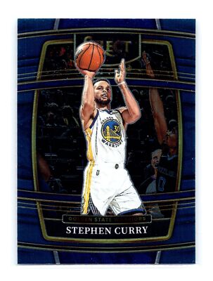 2021-22 Panini Select Basketball #94 Stephen Curry Blue Golden