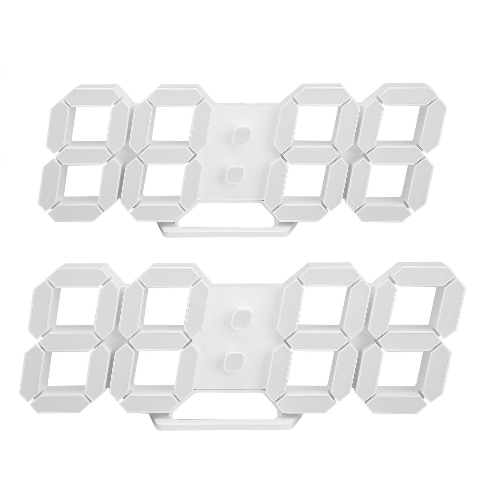 3D LED Wall Clock Brightness Innovative 3D Table Wall Clocks Decors ...