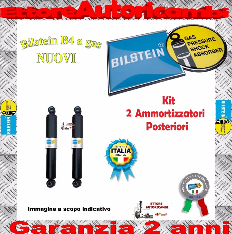 N.2 AMMORTIZZATORI POSTERIORI BILSTEIN B4 FIAT PUNTO (188) DAL 1999->AL 2010
