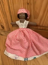 Topsy Turvy Doll Carribean Cloth Doll 2 sided handmade Carribean doll co. jewels