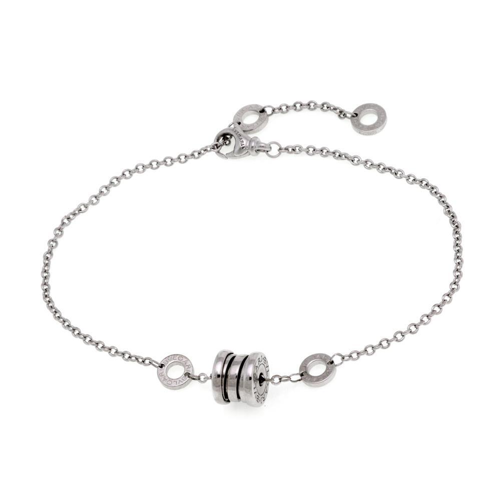 Bvlgari Bulgari B Zero Bracelet 1 18k White Gold Mini Charm Bvlgari Bulgari B Zero Bracelet 1 18k White Gold Mini Charm
