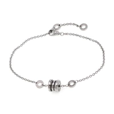 Bvlgari Bulgari B Zero Bracelet 1 18k White Gold Mini Charm Chain