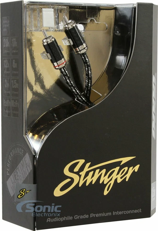 Stinger SI921.5 1.5ft. OFC 2-Channel Premium RCA Audio Interconnect Cable - Image 3 of 3