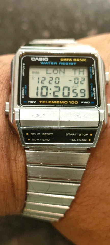 Rarissima banca dati Casio Telememo 100 1985 vintage, 696 DBX -110, Giappone - Immagine 2 di 4